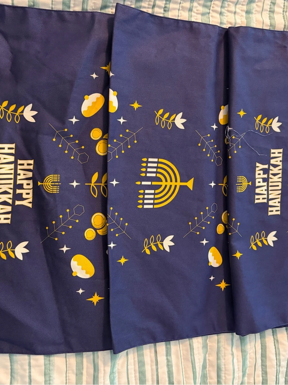 Disney Parks Hanukkah Reversible Table Runner